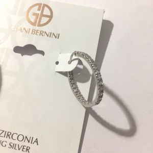 Sterling Silver Oval Hoop Earrings